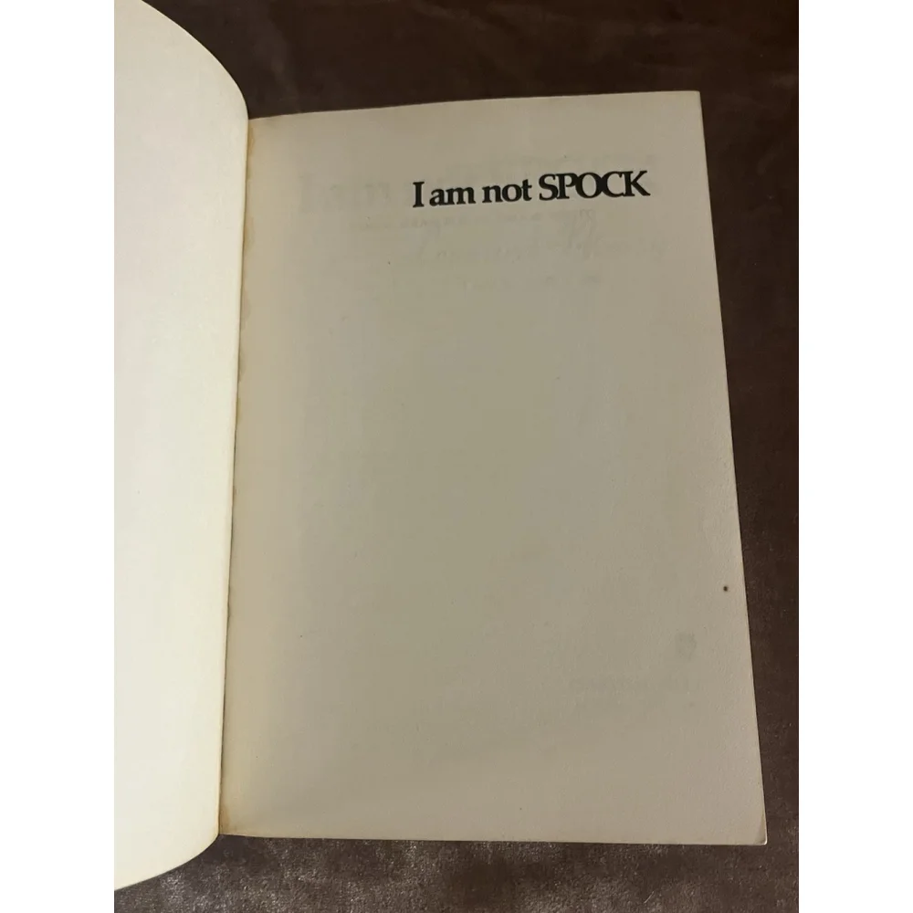 VTG I AM NOT SPOCK Leonard Nimoy 1st printing 1975 Book Star Trek SEE ALL - Picture 8 of 16